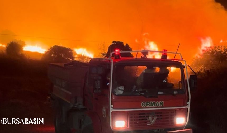 Bursa Karacabey’de Orman Yangını: Köyleri Tehdit Ediyor