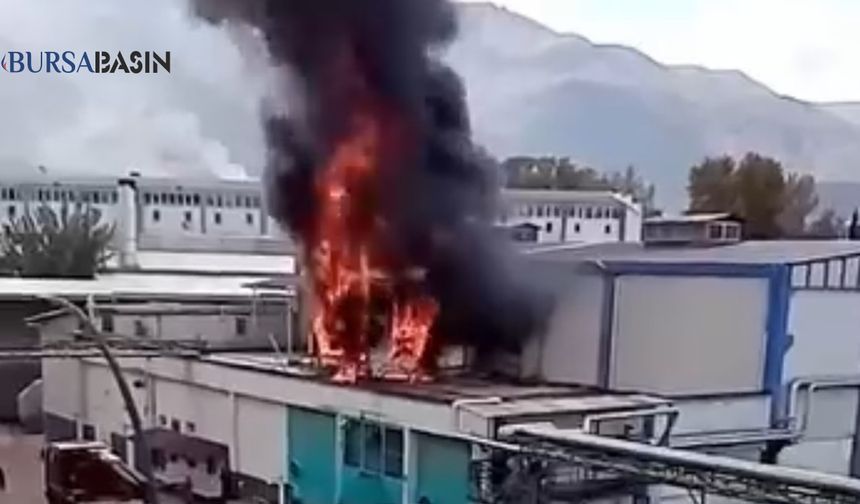 Bursa Gürsu’da Fabrikada Yangın Paniği