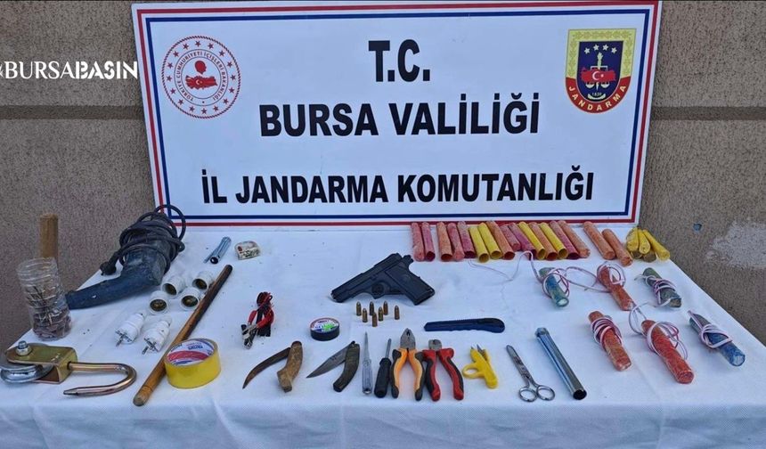 Bursa Kestel’de Definecilere Suçüstü Baskın