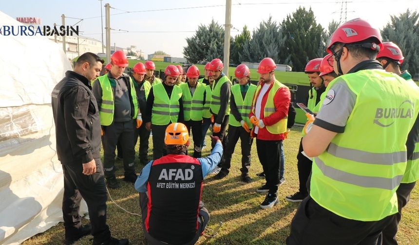 BURULAŞ Personeline AFAD’dan Çadır Eğitimi