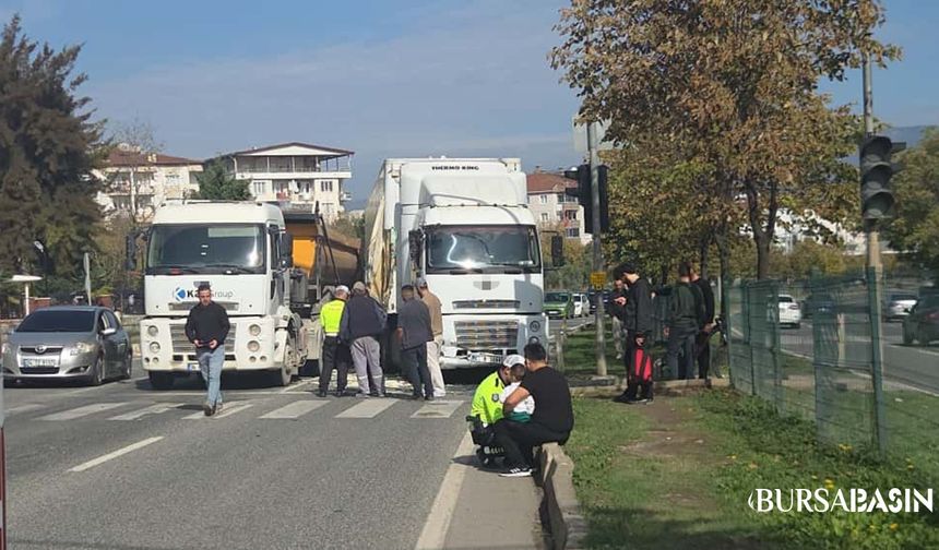 Orhangazi’de Tır Otomobile Çarptı: Aile Ölümden Döndü