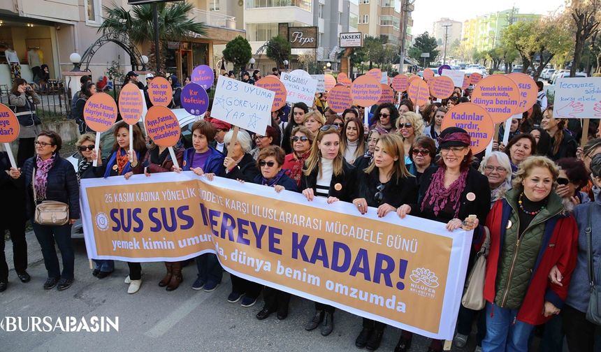 Nilüfer’de 25 Kasım’da Şiddete Karşı Tek Ses