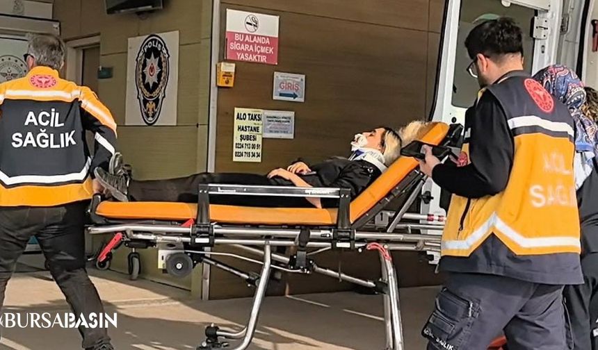 İnegöl’de Motosikletin Çarptığı Kadın Yaralandı