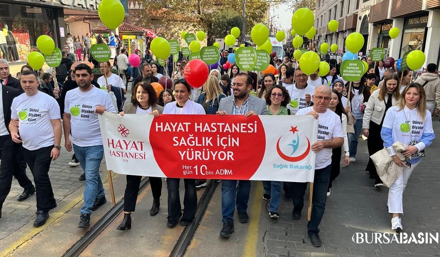 Dünya Diyabet Günü’nde Sağlıkçılardan Farkındalık Yürüyüşü