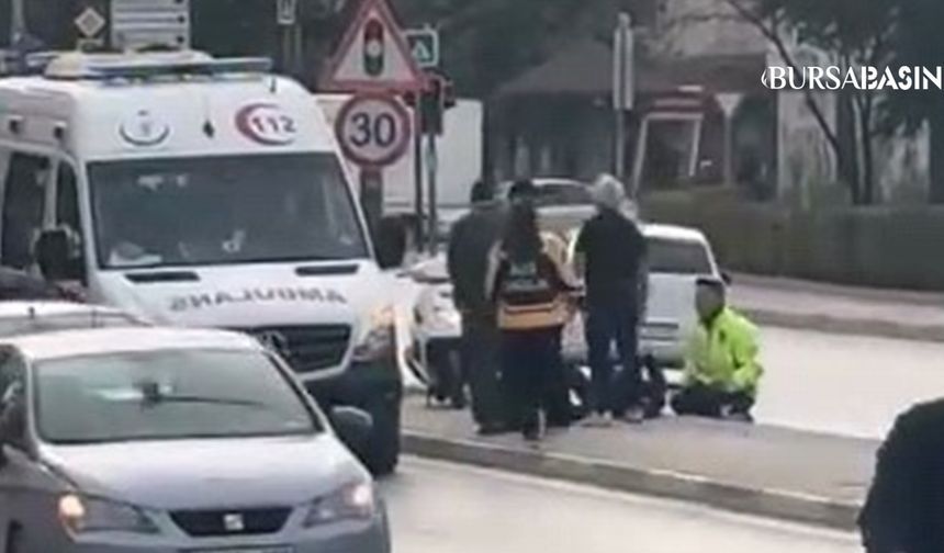 İnegöl’de Motosiklet Kazası Kameraya Yansıdı