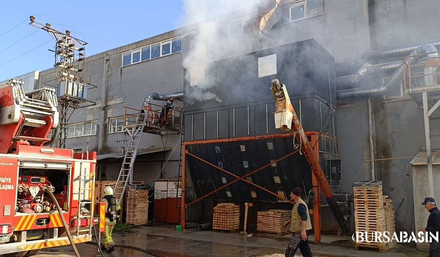 İnegöl’de Mobilya Fabrikasında Yangın: 1 Yaralı