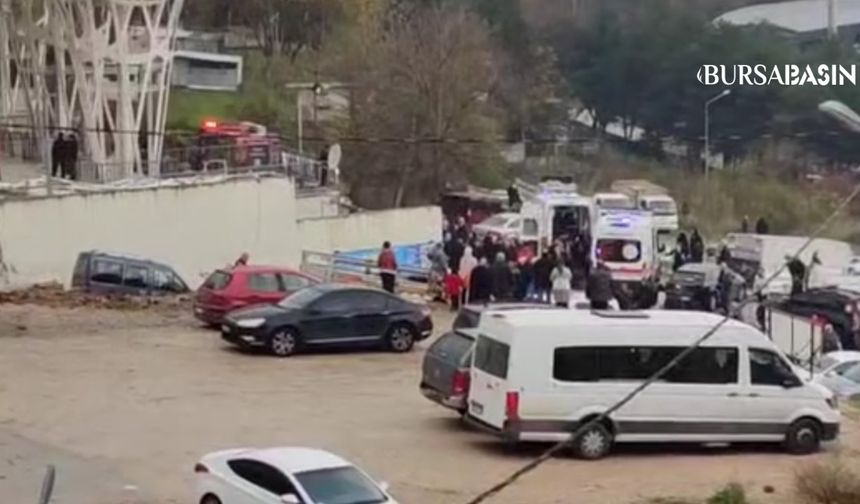 Yıldırım’da Pazar Alanındaki Duman Paniğe Yol Açtı