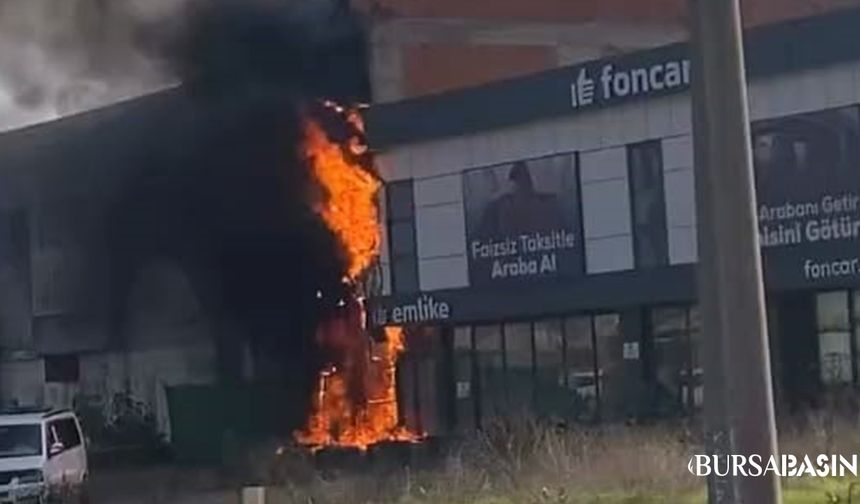 İnegöl’de Elektrik Panosu Yangını 2 İşyerine Sıçradı