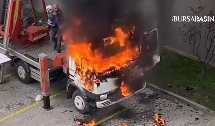 Osmangazi’de Ev Taşıma Vincinde Korkutan Yangın