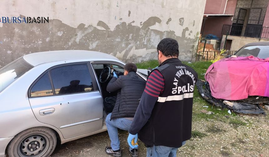 İnegöl’de Emanet Araç Kurşunlandı