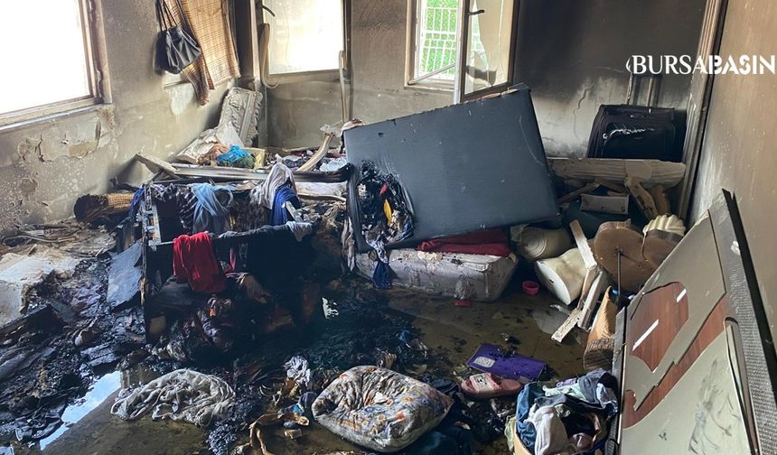 Osmangazi’de İş Hanında Yangın Paniği