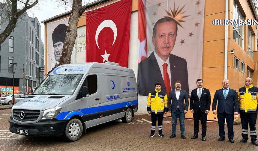 Yenişehir’de Bağışla Alınan Hasta Nakil Aracı Hizmete Girdi