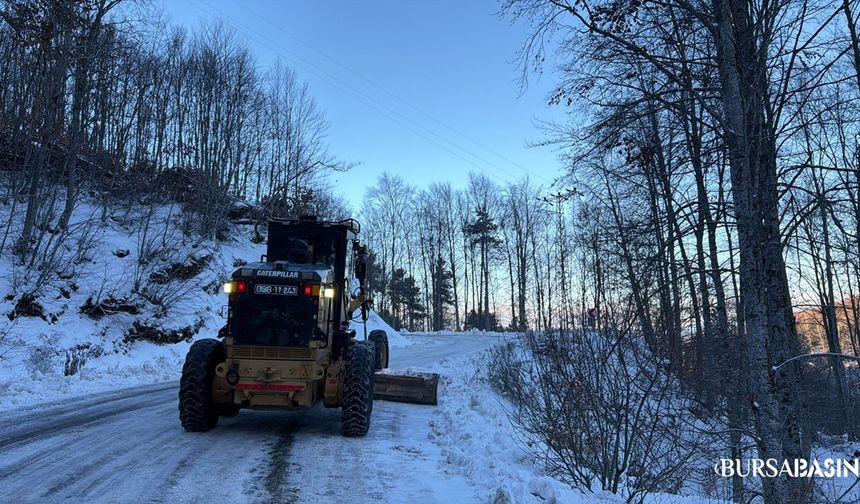 Osmangazi'de Kar ve Buzlanmaya Karşı Yol Çalışması
