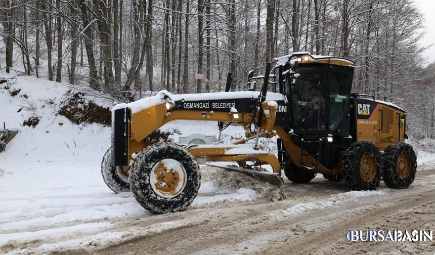 Osmangazi’de Kar Yağışına Rağmen Yollar Açık Tutuldu