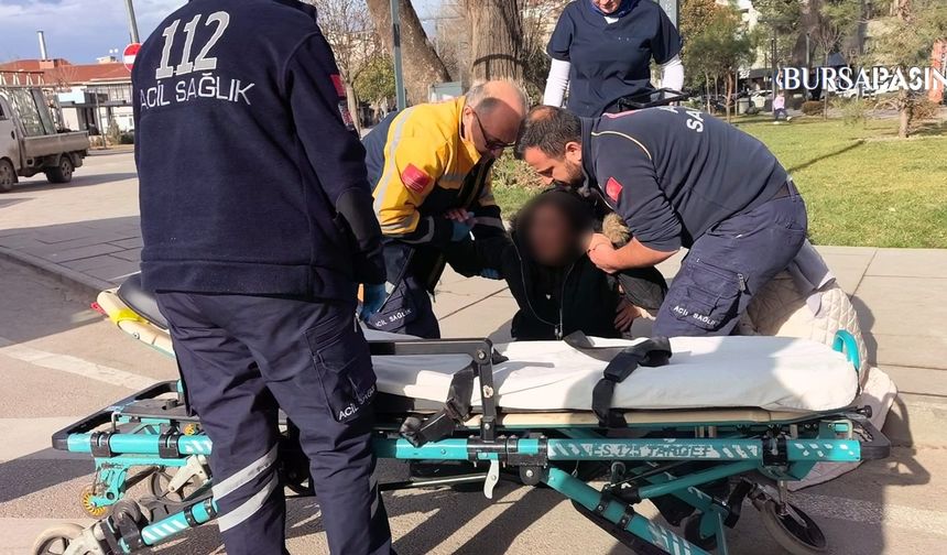 İnegöl’de Yaya Geçidinde Korkutan Kaza