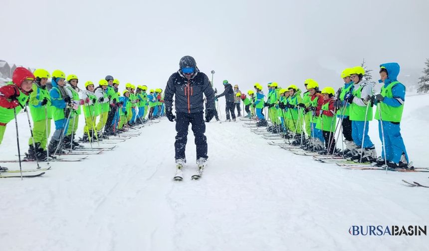Uludağ’da İlk Kar Sevinci: 1000 Çocuk Kayakla Tanıştı