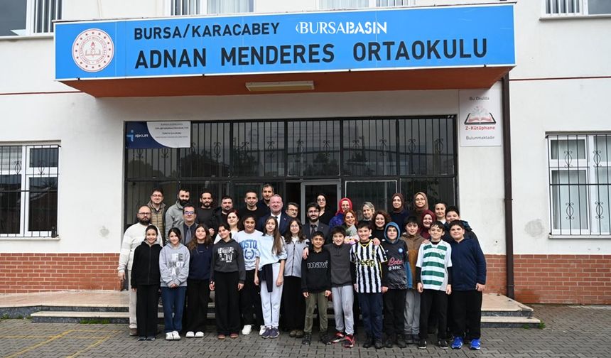 Başkan Karabatı’dan Adnan Menderes Ortaokulu’na Yakın İlgi