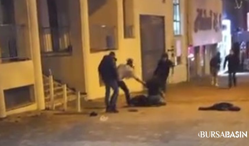 Bursa’da Sokak Ortasında Çakılı Kavga