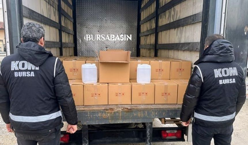 Bursa Nilüfer’de Sahte Alkol Operasyonu: 2 Gözaltı