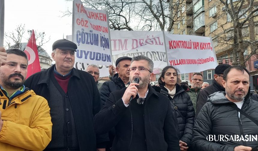 Mudanya’da yıkım tepkisi: “Yıkım çözüm değildir”