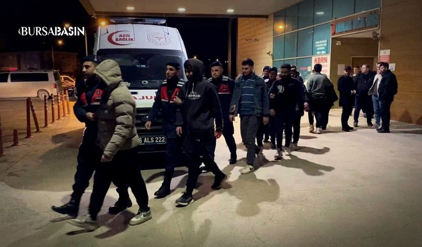 İnegöl’de Jandarmadan Operasyon: 7 Kaçak Göçmen Yakalandı