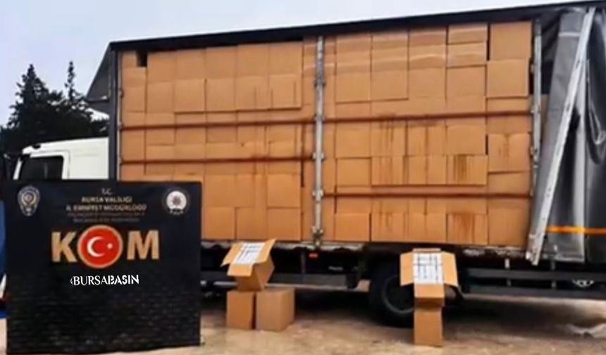 Bursa’da Milyonluk Tütün ve Makaron Ele Geçirildi
