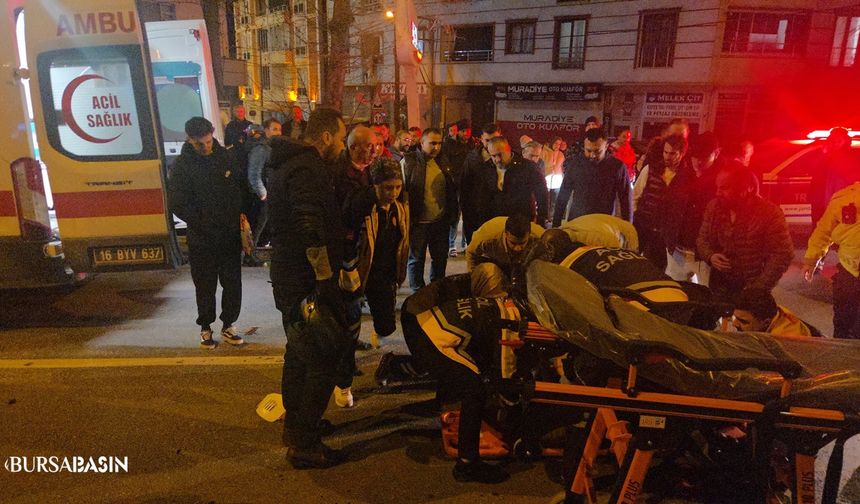 Bursa’da Motosiklet Yayaya Çarptı: 2 Yaralı