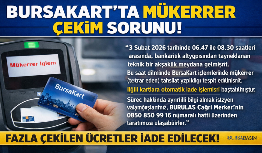 BURULAŞ’tan Önemli Açıklama