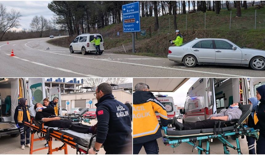 Bursa İnegöl’de Trafik Kazası: 2 Yaralı