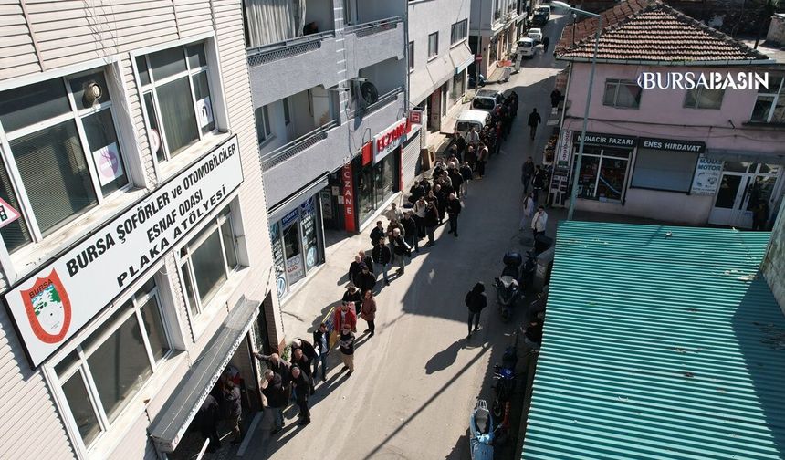 Bursa’da APP Plaka Kuyruğu Uzadı