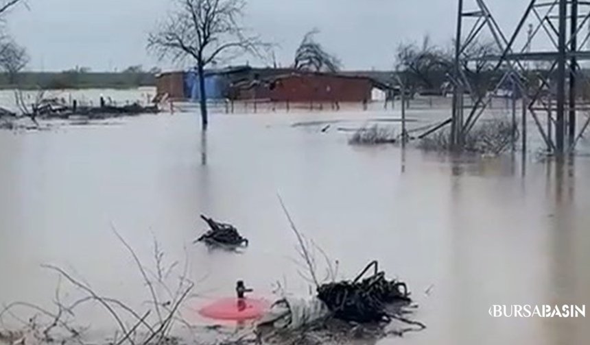 Bursa’da Yağmur Dinmiyor: Tarlalar Göle Döndü