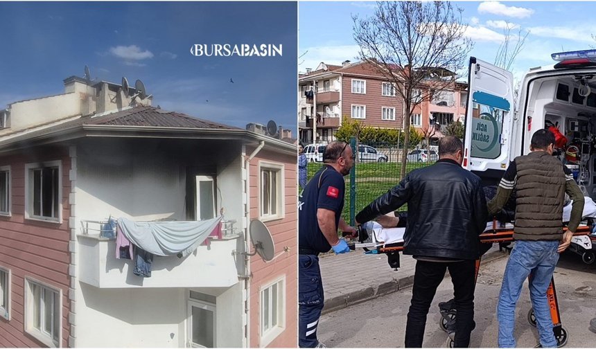 İnegöl’de Apartman Yangını