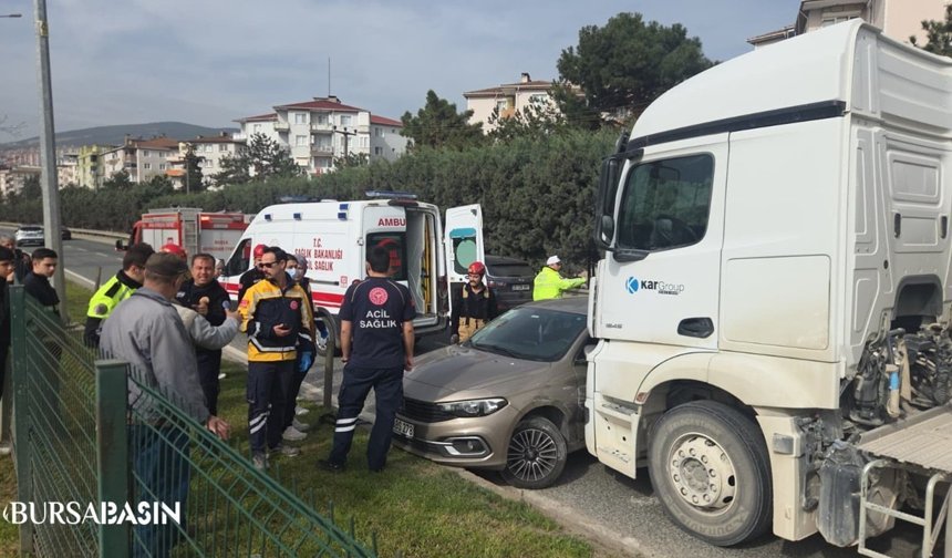 Orhangazi’de Önüne Kattığı Otomobili Sürükledi