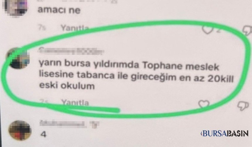 Bursa’da Okul Tehdidine Hızlı Müdahale