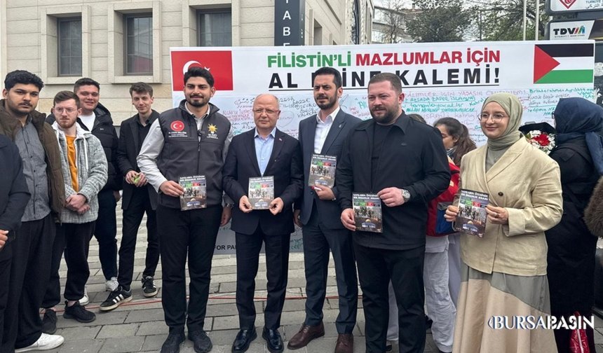 Osmangazi’de Filistin İçin Duygu Panosu