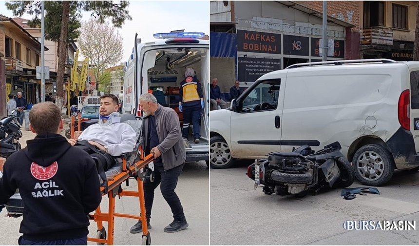 İnegöl’de Motosiklet Kazası: 1 Yaralı