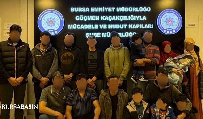 Bursa Polisi Göçmen Kaçakçılarına Göz Açtırmadı