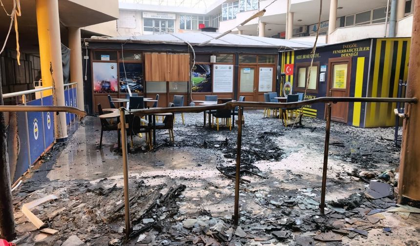 İnegöl’de Derneği Ateşe Veren Çocuklar Yakalandı