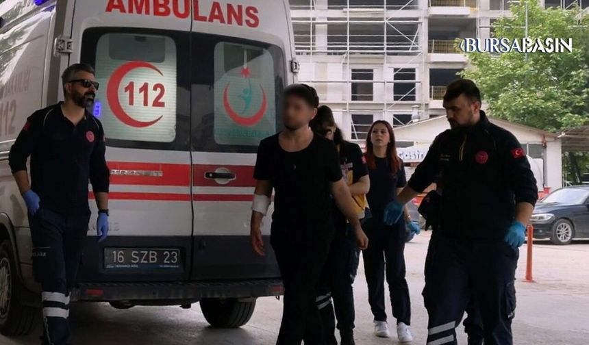 İnegöl’de Meyve Keserken Kolunu Kesti