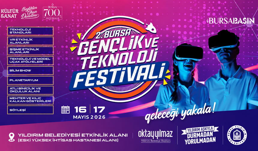 Yıldırım’da 19 Mayıs’a Özel Teknoloji Ve Gençlik Festivali