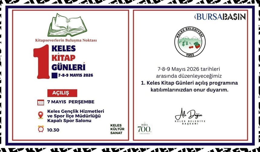 Keles’te Kültür Buluşması: 1. Kitap Günleri Başlıyor
