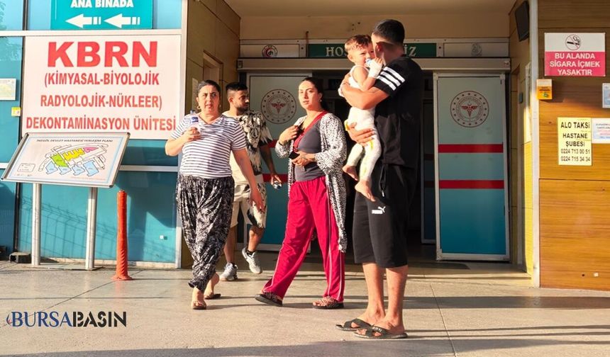 İnegöl’de 2 Yaşındaki Çocuk Ateşe Düştü