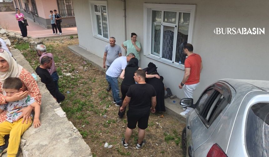 Orhangazi’de Otomobil Apartman Bahçesine Uçtu