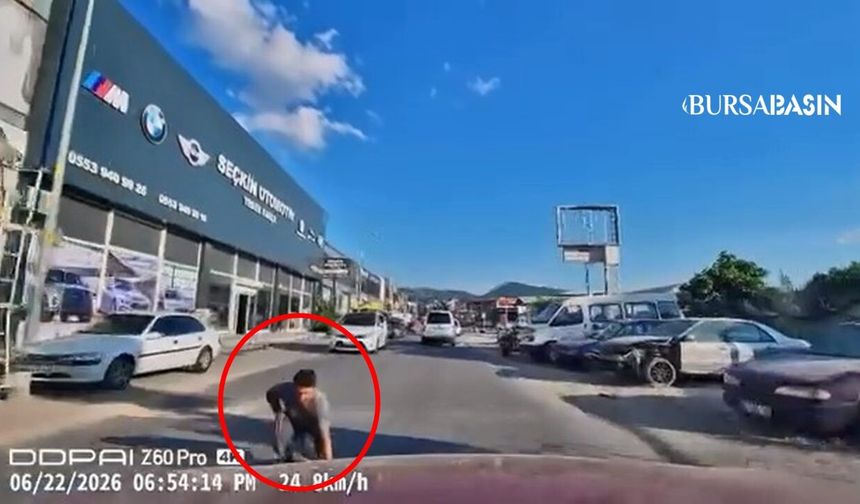 Bursa’da Yola Atlayan Vatandaş Ölümden Döndü