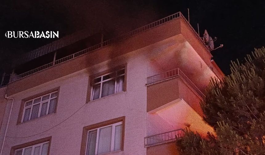 İnegöl'de Gece Çıkan Mutfak Yangını Korkuttu