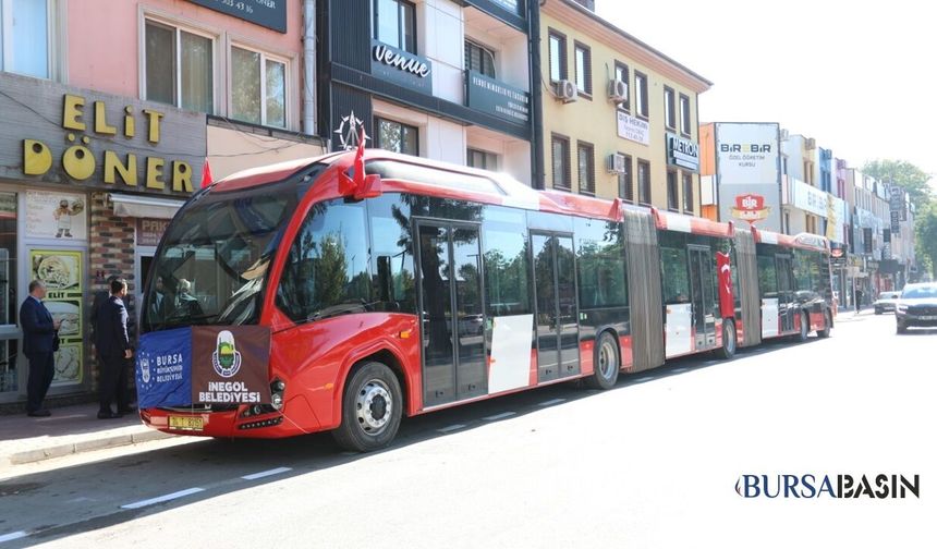İnegöl’de İlk Metrobüs Test Sürüşü Yapıldı