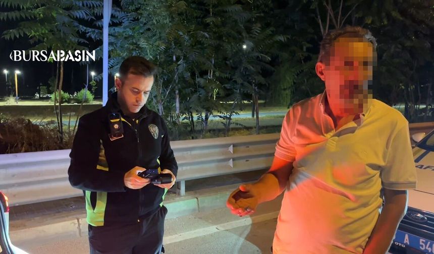 Bursa'da Alkollü Sürücü Gazeteciyi Tehdit Etti