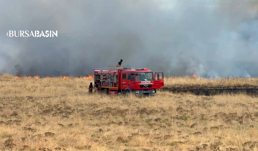 Yenişehir Havalimanı Girişinde Yangın Paniği
