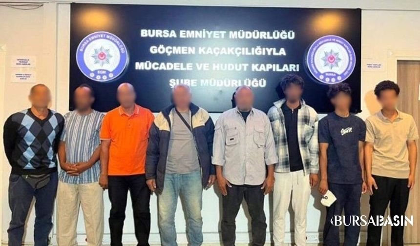 Bursa'da Düzensiz Göç Operasyonu: 44 Kişi Yakalandı