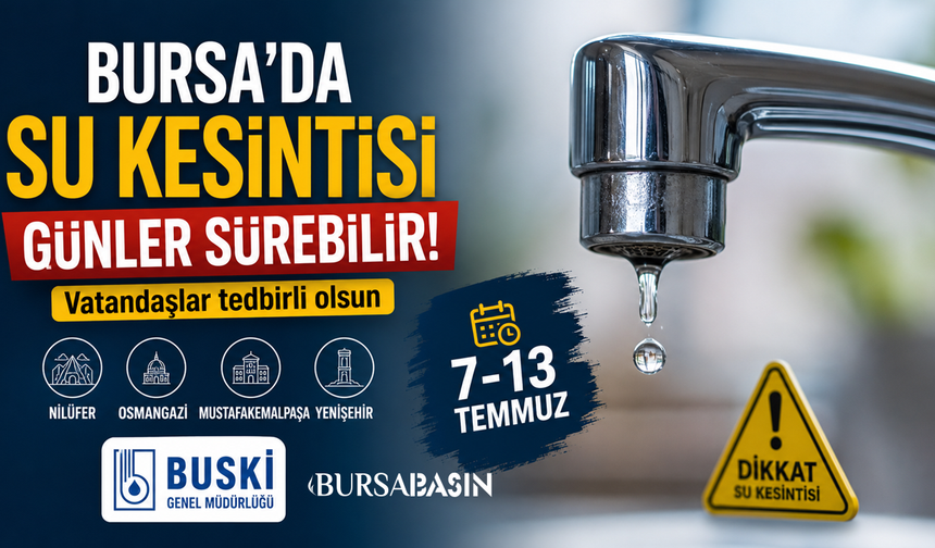 BUSKİ'den 4 İlçe İçin Planlı Su Kesintisi Uyarısı